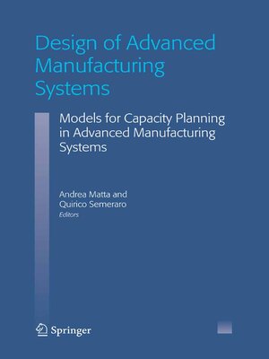 cover image of Design of Advanced Manufacturing Systems